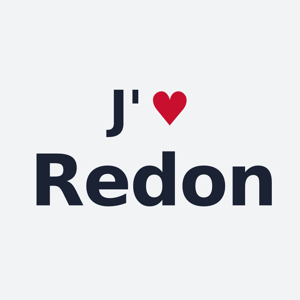 Poster personnalisé Redon — design J'aime Redon