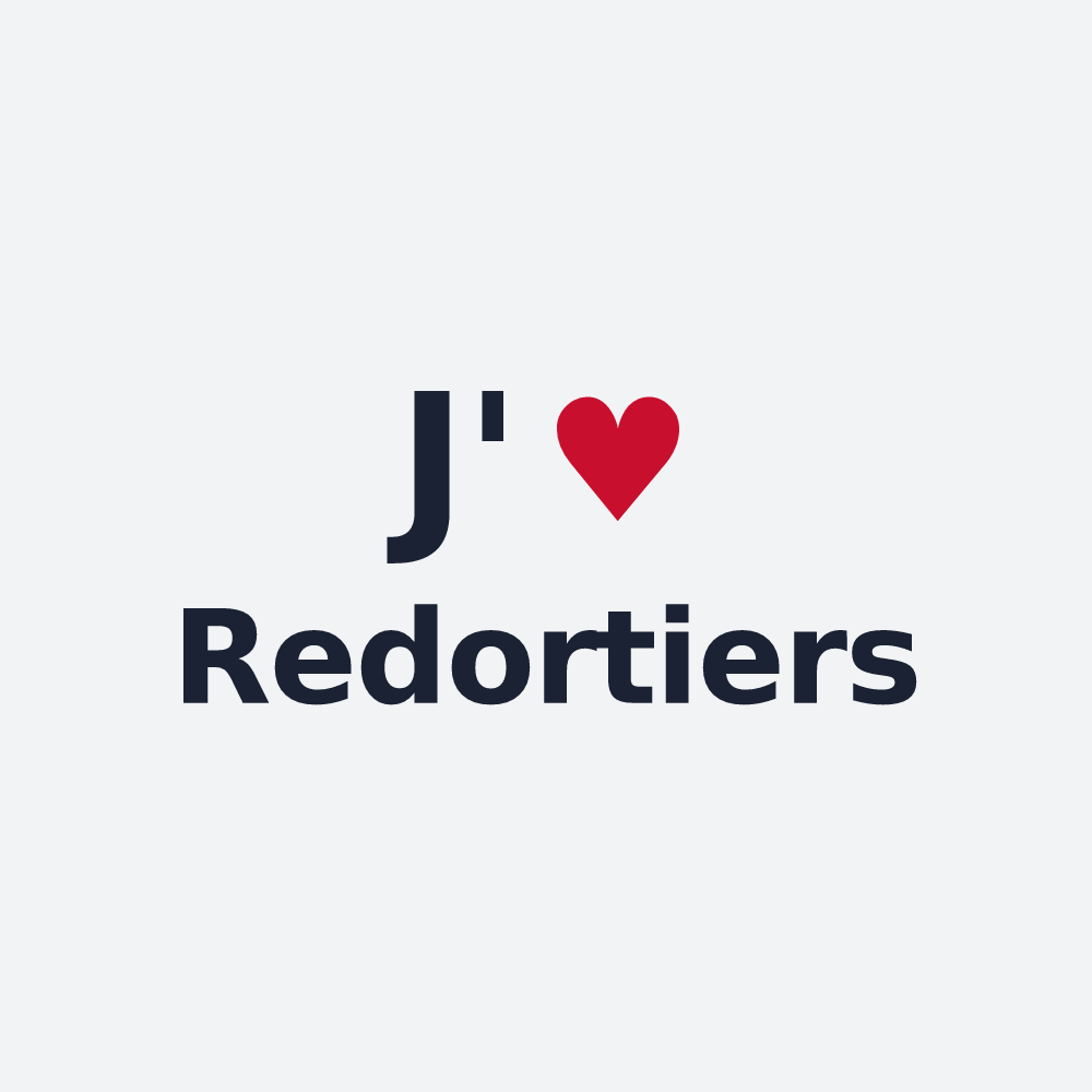 Poster personnalisé Redortiers — design J'aime Redortiers