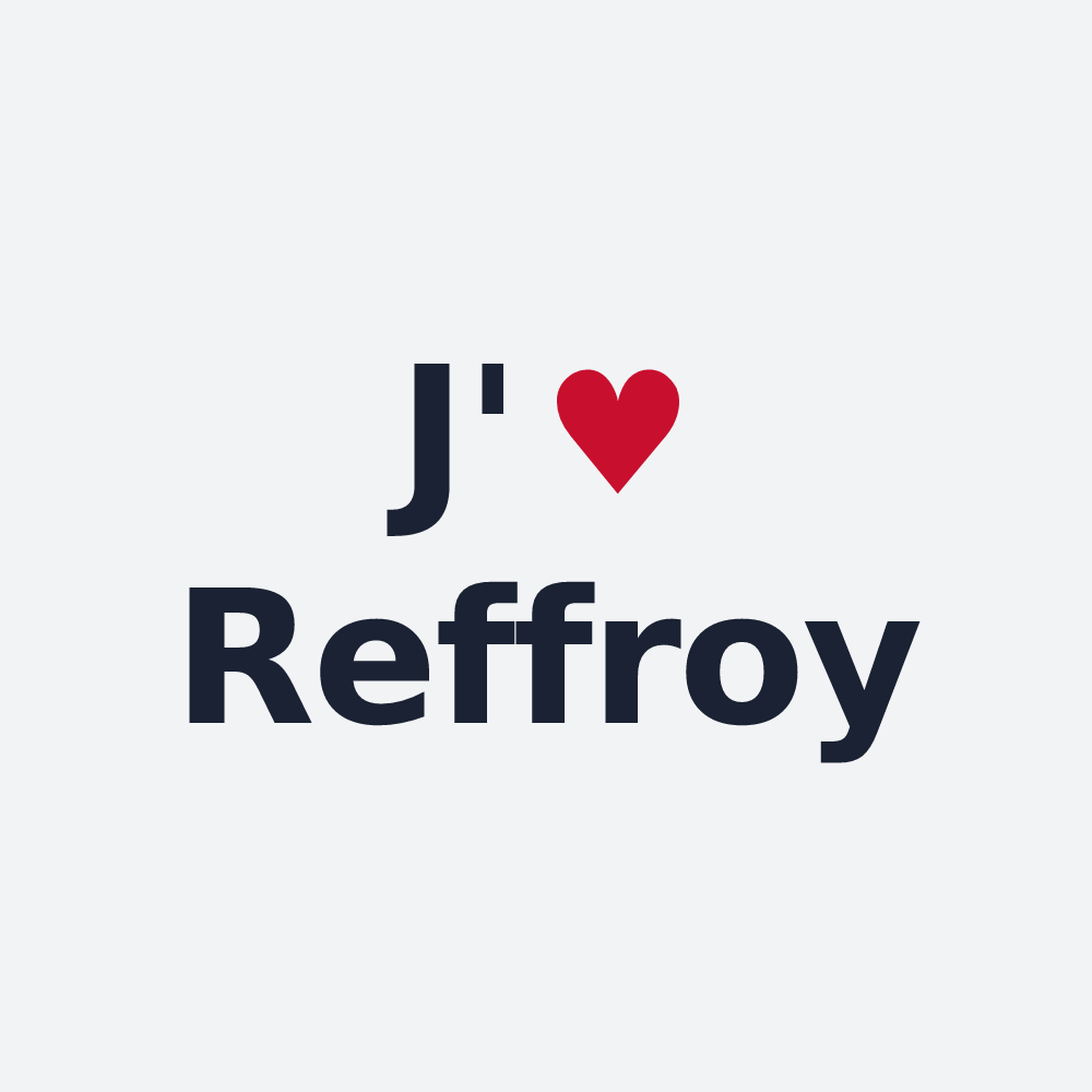 Poster personnalisé Reffroy — design J'aime Reffroy