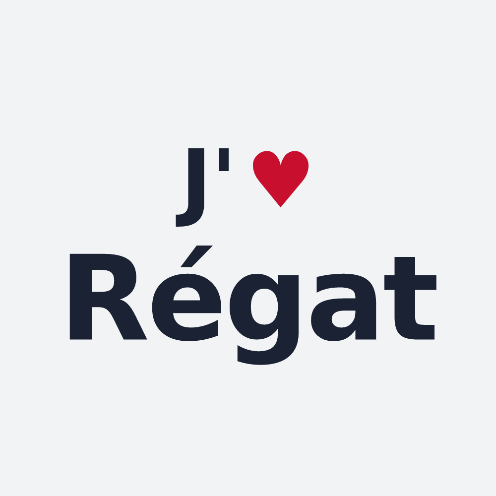 Poster personnalisé Régat — design J'aime Régat