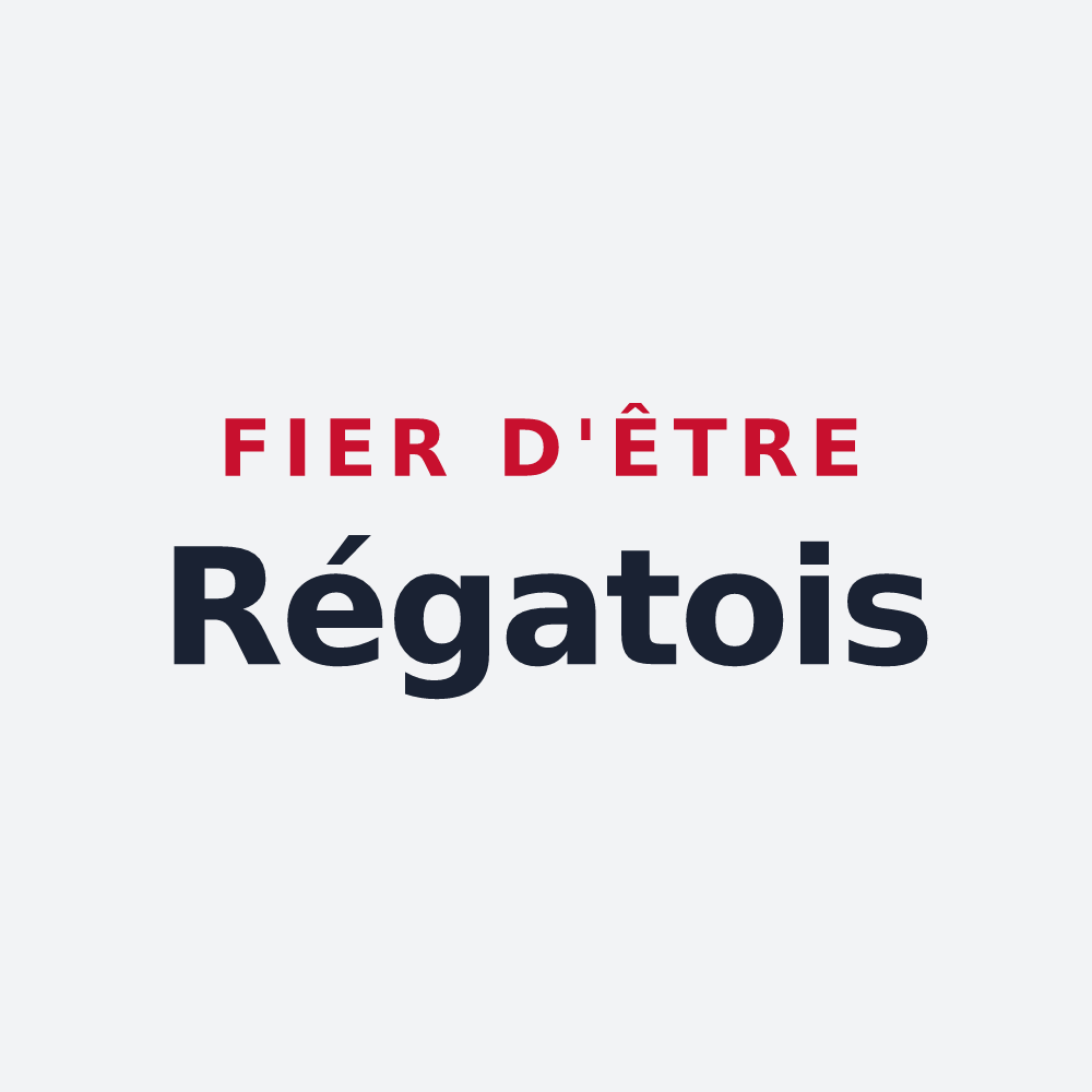 Poster « Fier d'être Régatois » — design pour Régat