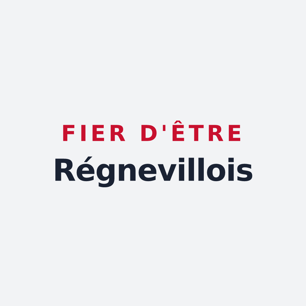 Poster « Fier d'être Régnevillois » — design pour Regnéville-sur-Meuse