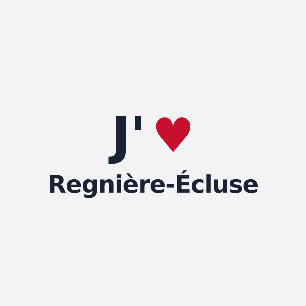 Poster personnalisé Regnière-Écluse — design J'aime Regnière-Écluse