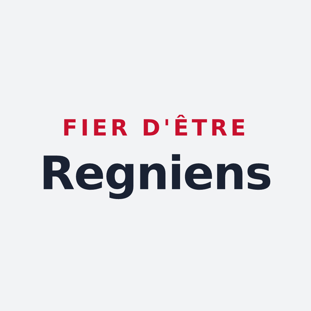 Poster « Fier d'être Regniens » — design pour Regny