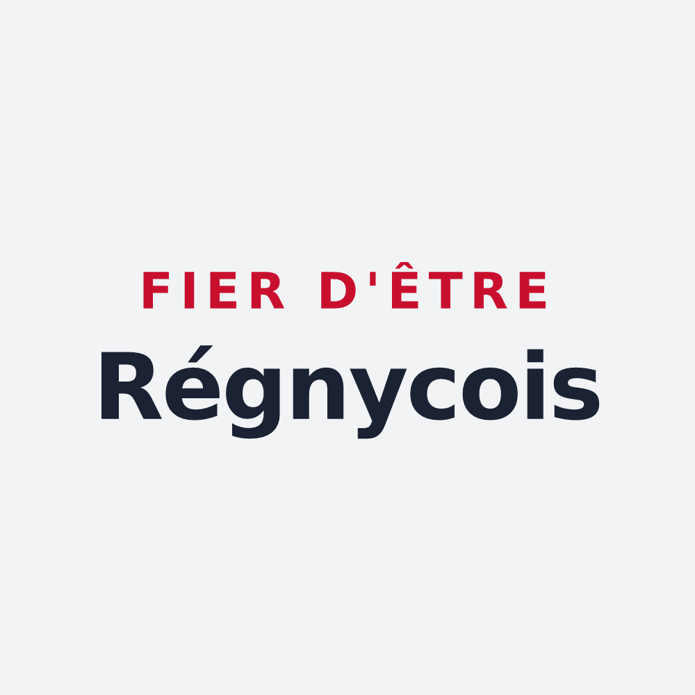 Poster « Fier d'être Régnycois » — design pour Régny