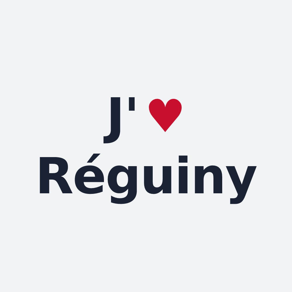 Poster personnalisé Réguiny — design J'aime Réguiny