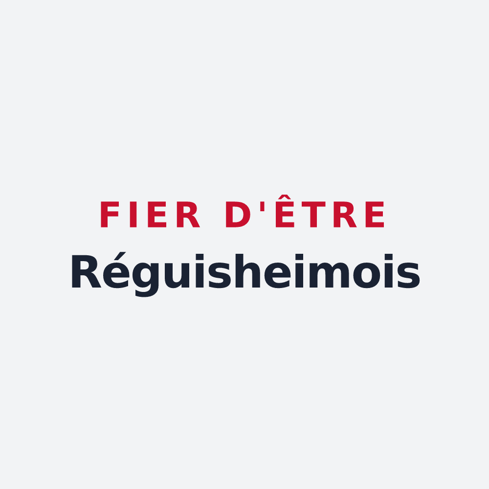 Poster « Fier d'être Réguisheimois » — design pour Réguisheim