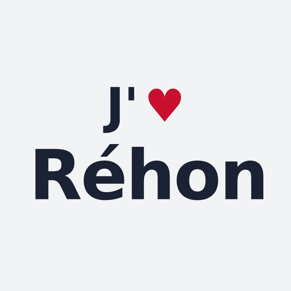 Poster personnalisé Réhon — design J'aime Réhon