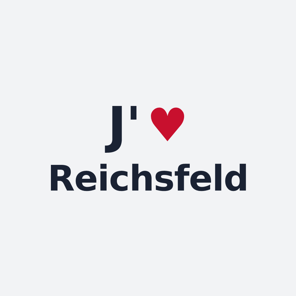 Poster personnalisé Reichsfeld — design J'aime Reichsfeld