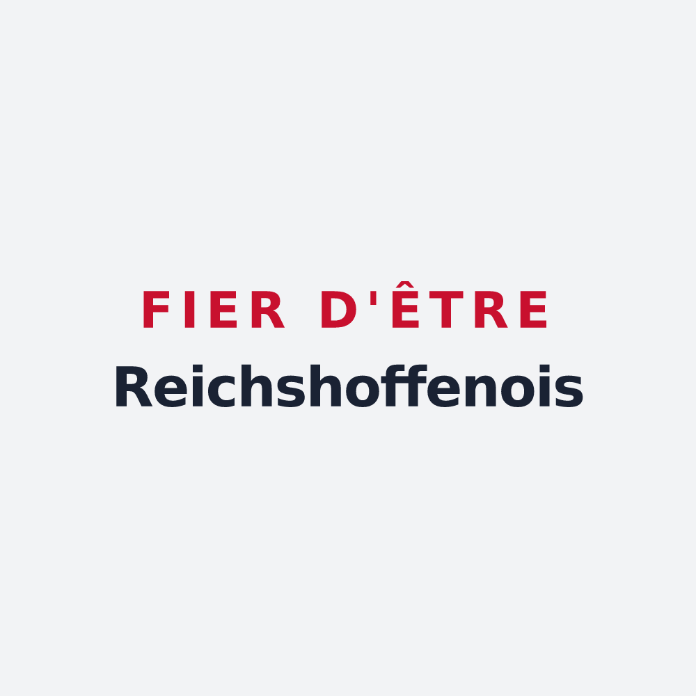 Poster « Fier d'être Reichshoffenois » — design pour Reichshoffen