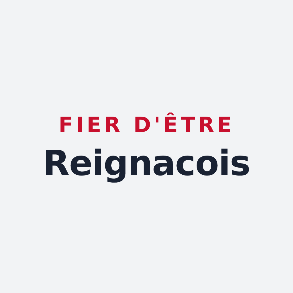 Poster « Fier d'être Reignacois » — design pour Reignac-sur-Indre