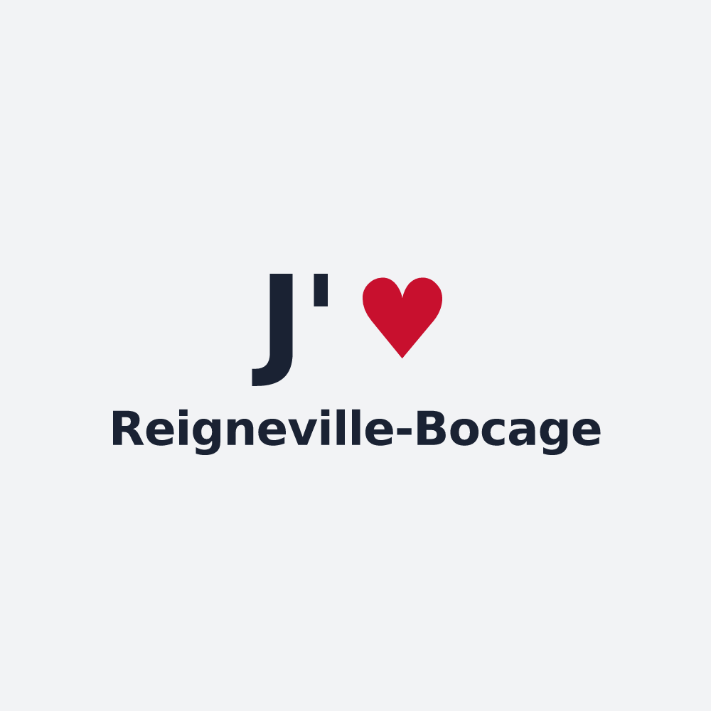 Poster personnalisé Reigneville-Bocage — design J'aime Reigneville-Bocage