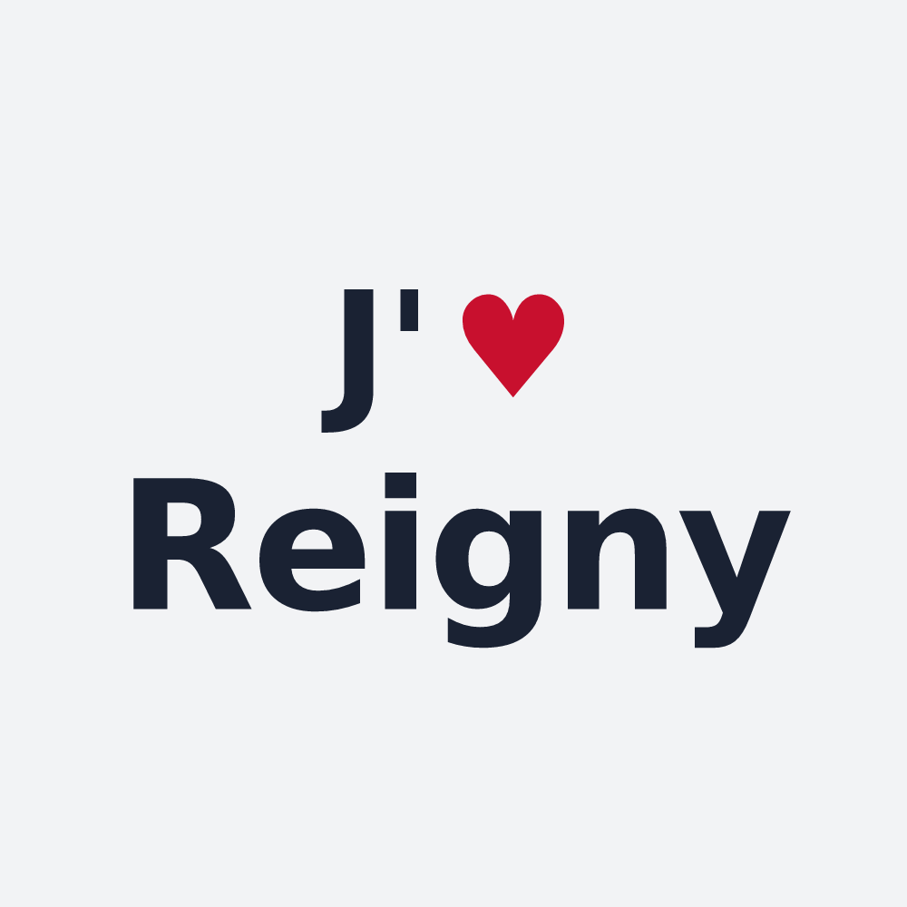 Poster personnalisé Reigny — design J'aime Reigny