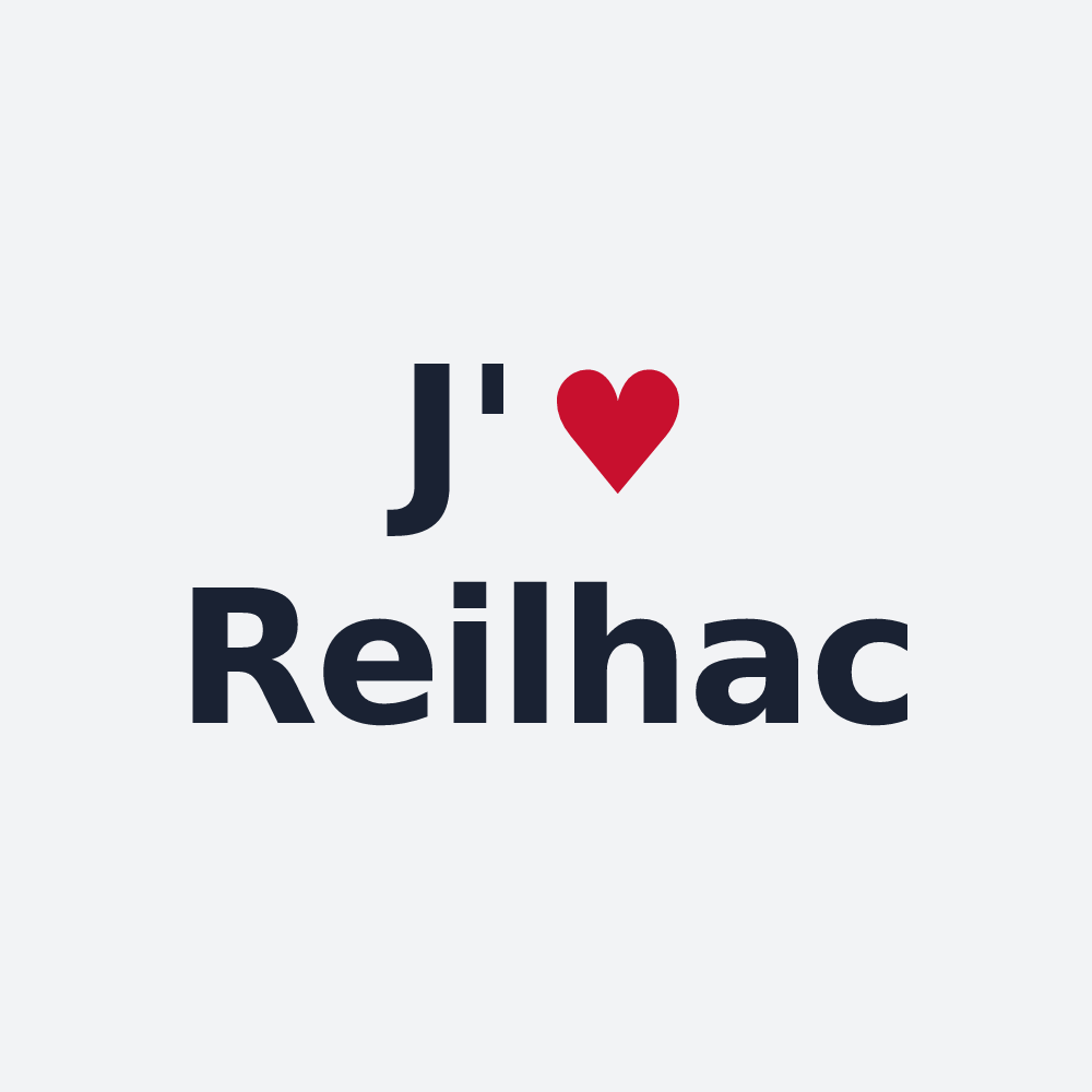 Poster personnalisé Reilhac — design J'aime Reilhac