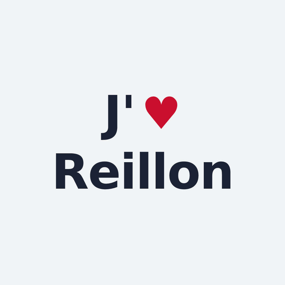 Poster personnalisé Reillon — design « J'aime Reillon » imprimé sur le poster