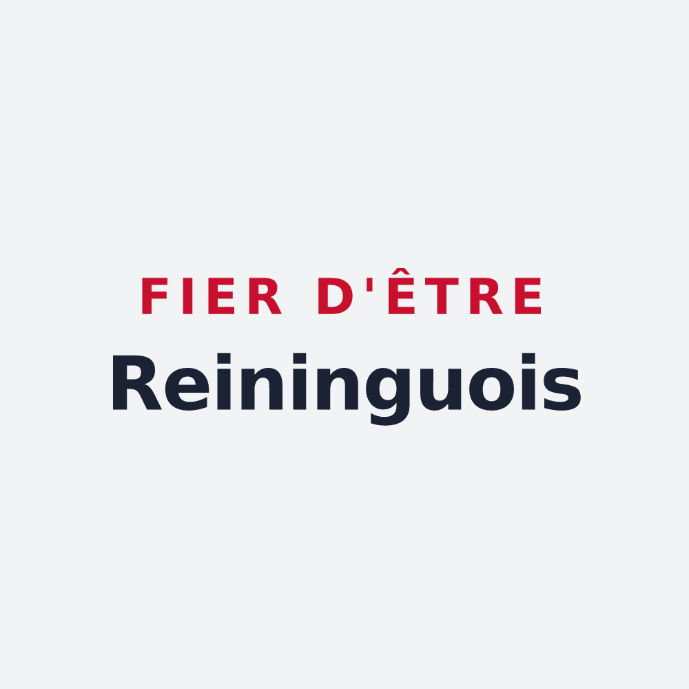 Poster « Fier d'être Reininguois » — design pour Reiningue