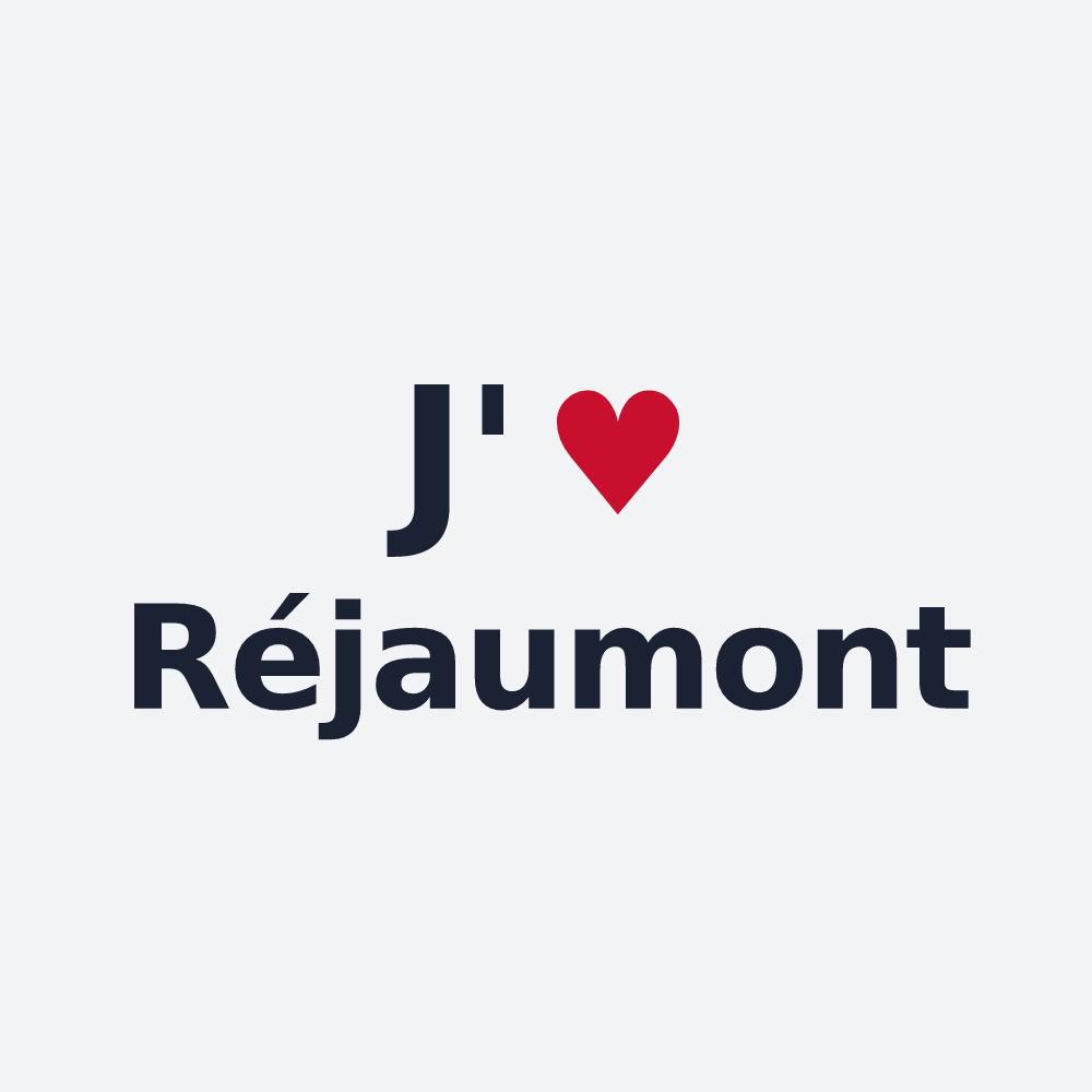 Poster personnalisé Réjaumont — design J'aime Réjaumont