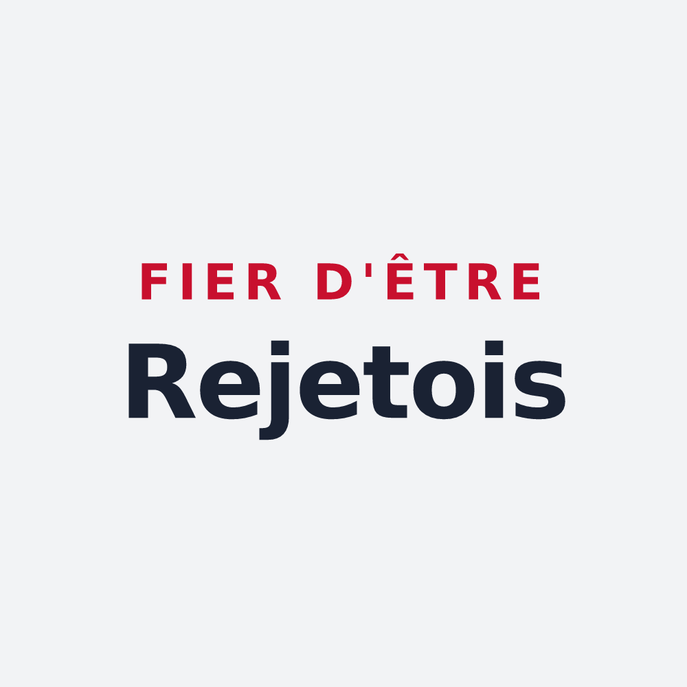 Poster « Fier d'être Rejetois » — design pour Rejet-de-Beaulieu