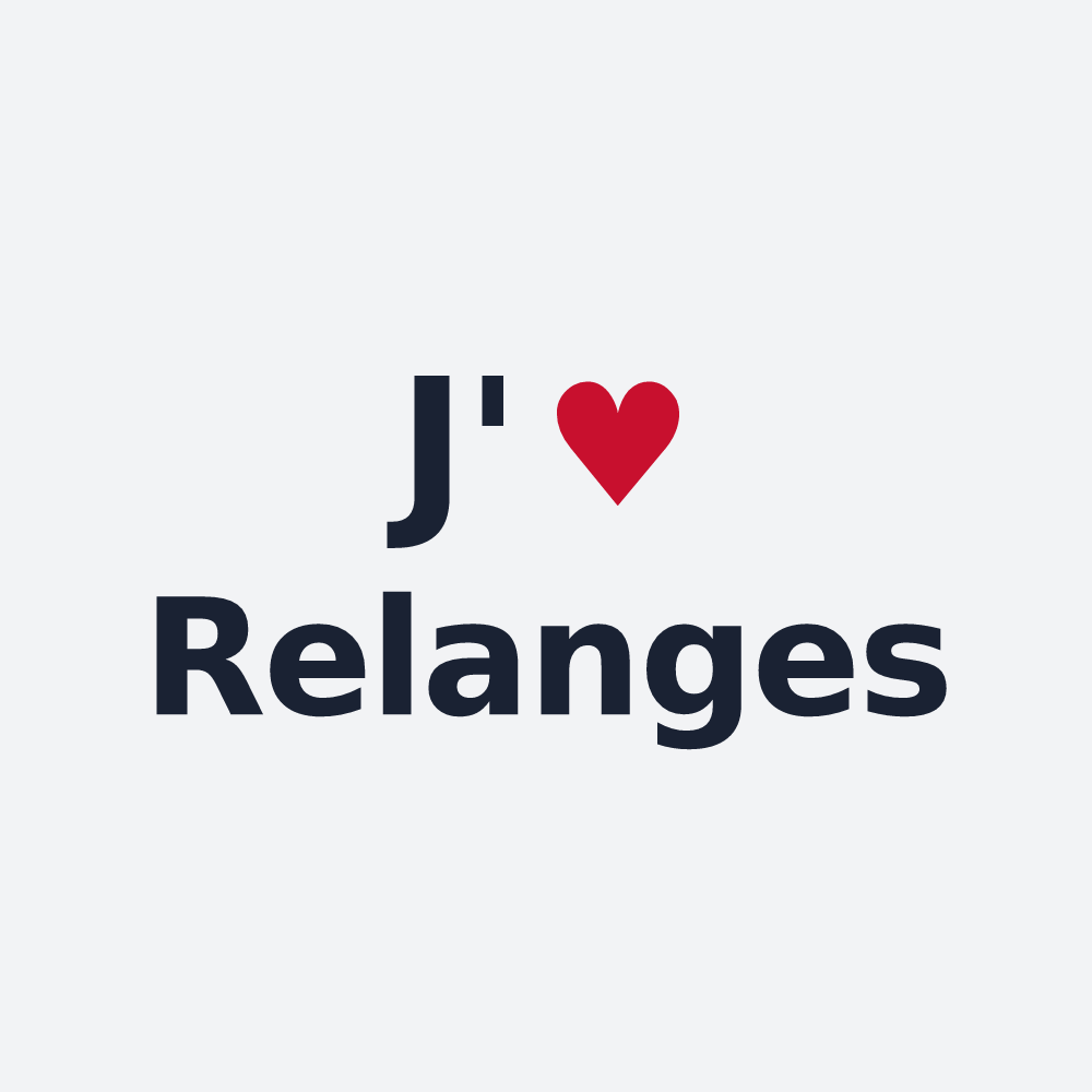 Poster personnalisé Relanges — design J'aime Relanges