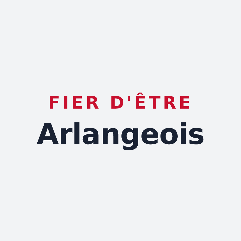 Poster « Fier d'être Arlangeois » — design pour Relanges