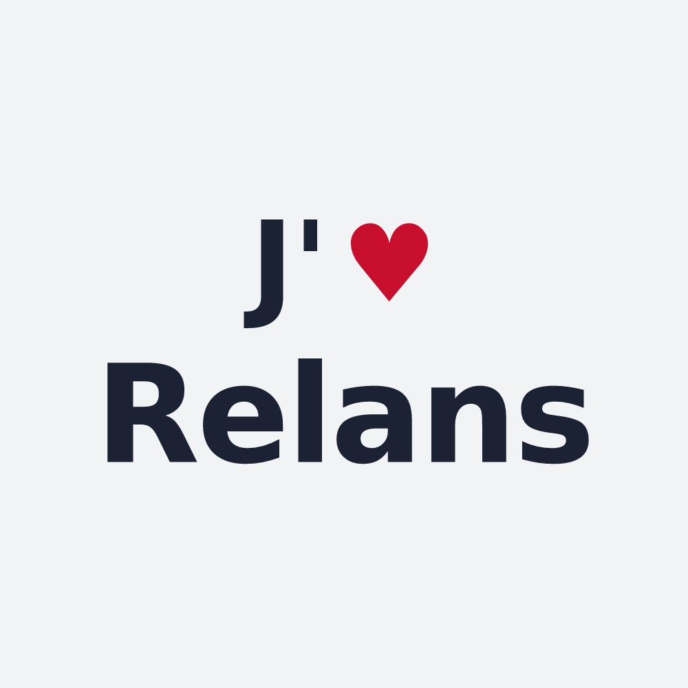 Poster personnalisé Relans — design J'aime Relans