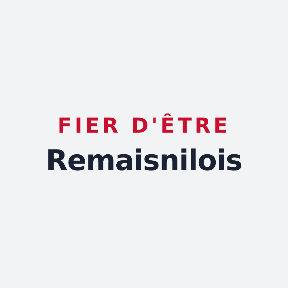 Poster « Fier d'être Remaisnilois » — design pour Remaisnil