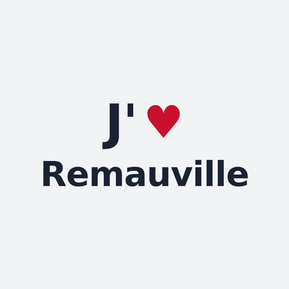Poster personnalisé Remauville — design J'aime Remauville