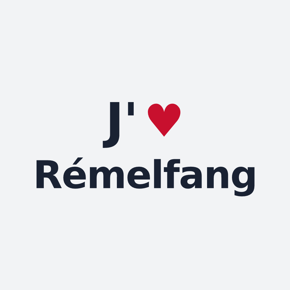 Poster personnalisé Rémelfang — design J'aime Rémelfang