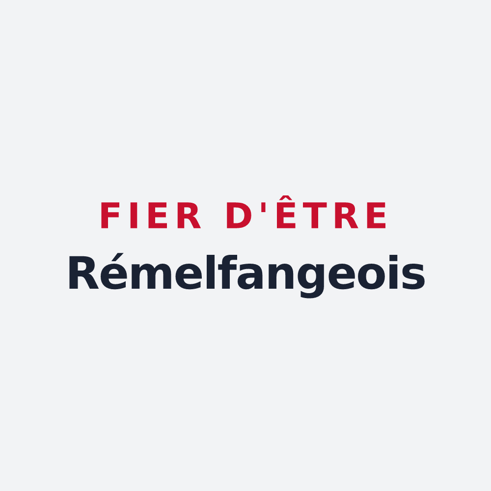 Poster « Fier d'être Rémelfangeois » — design pour Rémelfang