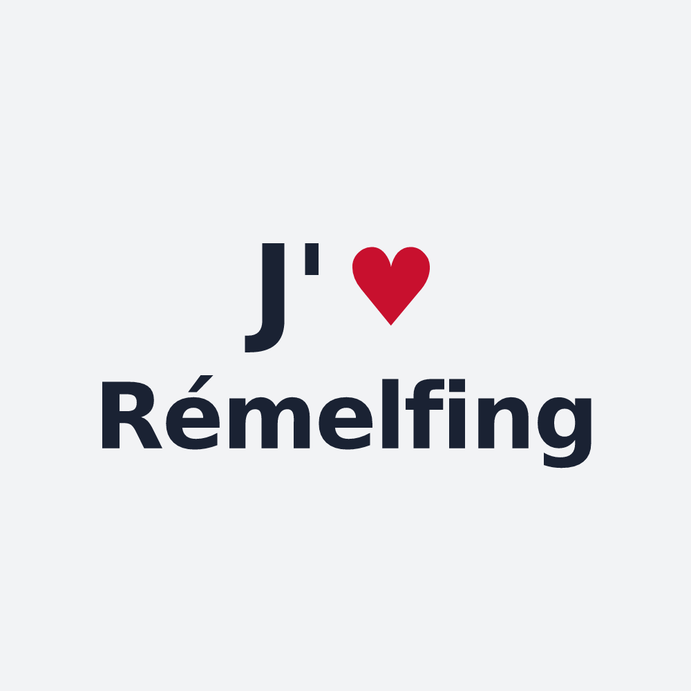 Poster personnalisé Rémelfing — design J'aime Rémelfing