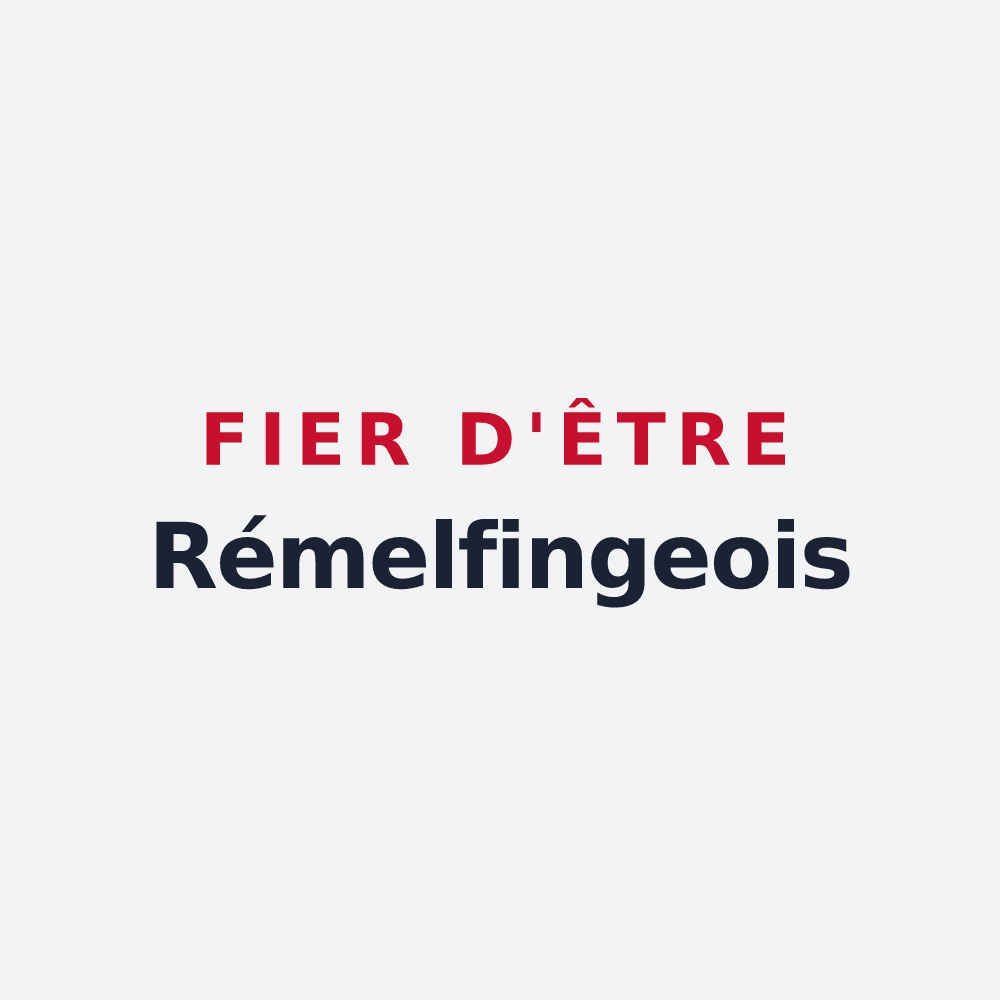 Poster « Fier d'être Rémelfingeois » — design pour Rémelfing