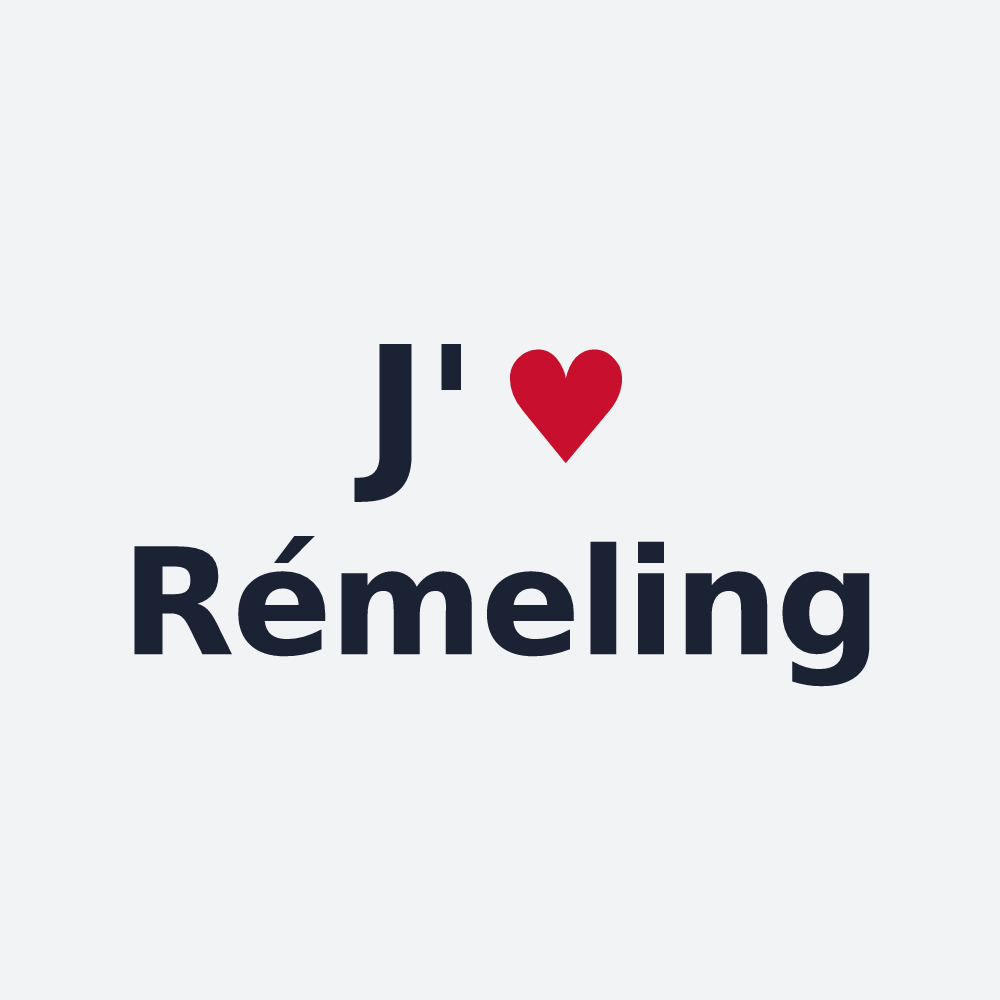 Poster personnalisé Rémeling — design J'aime Rémeling