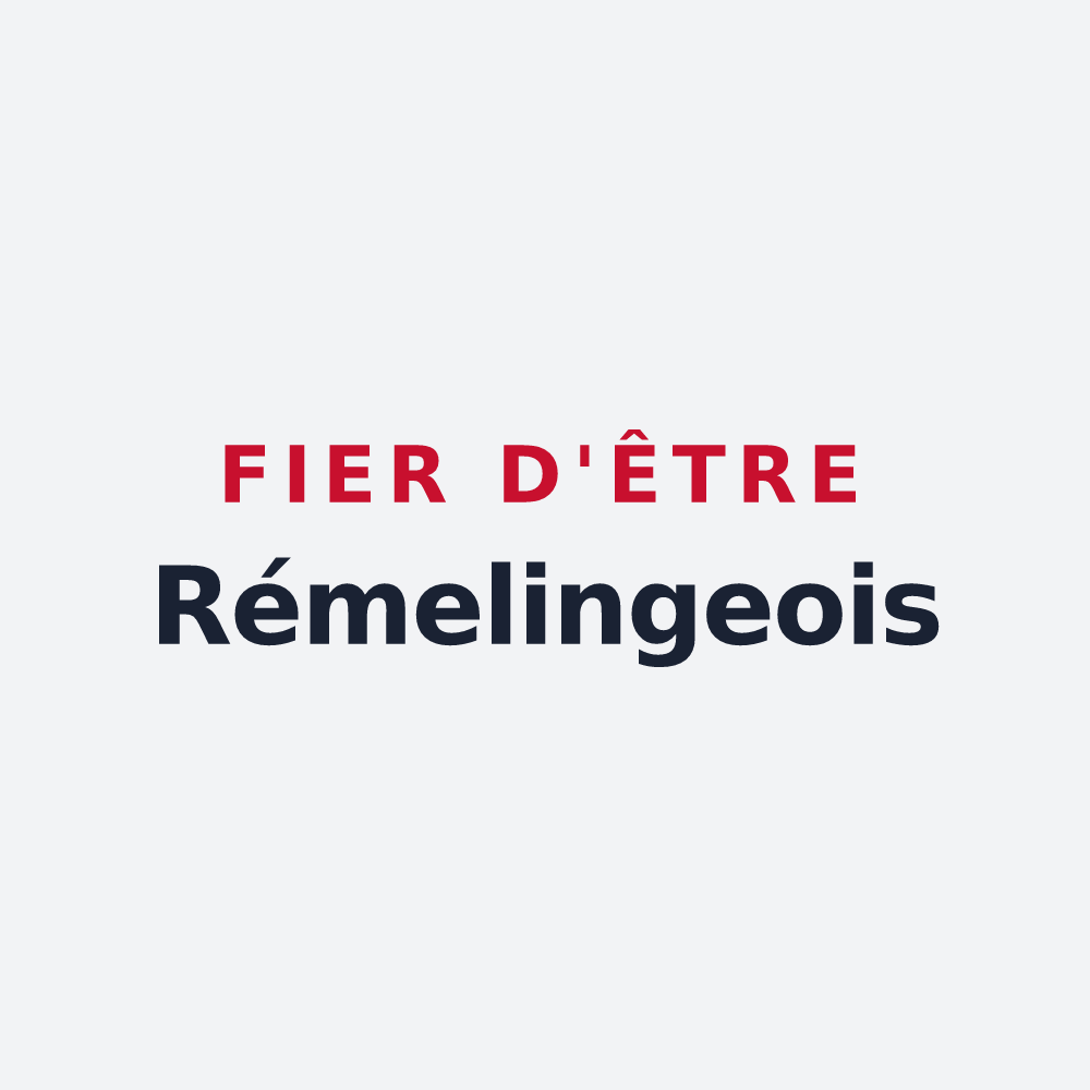 Poster « Fier d'être Rémelingeois » — design pour Rémeling