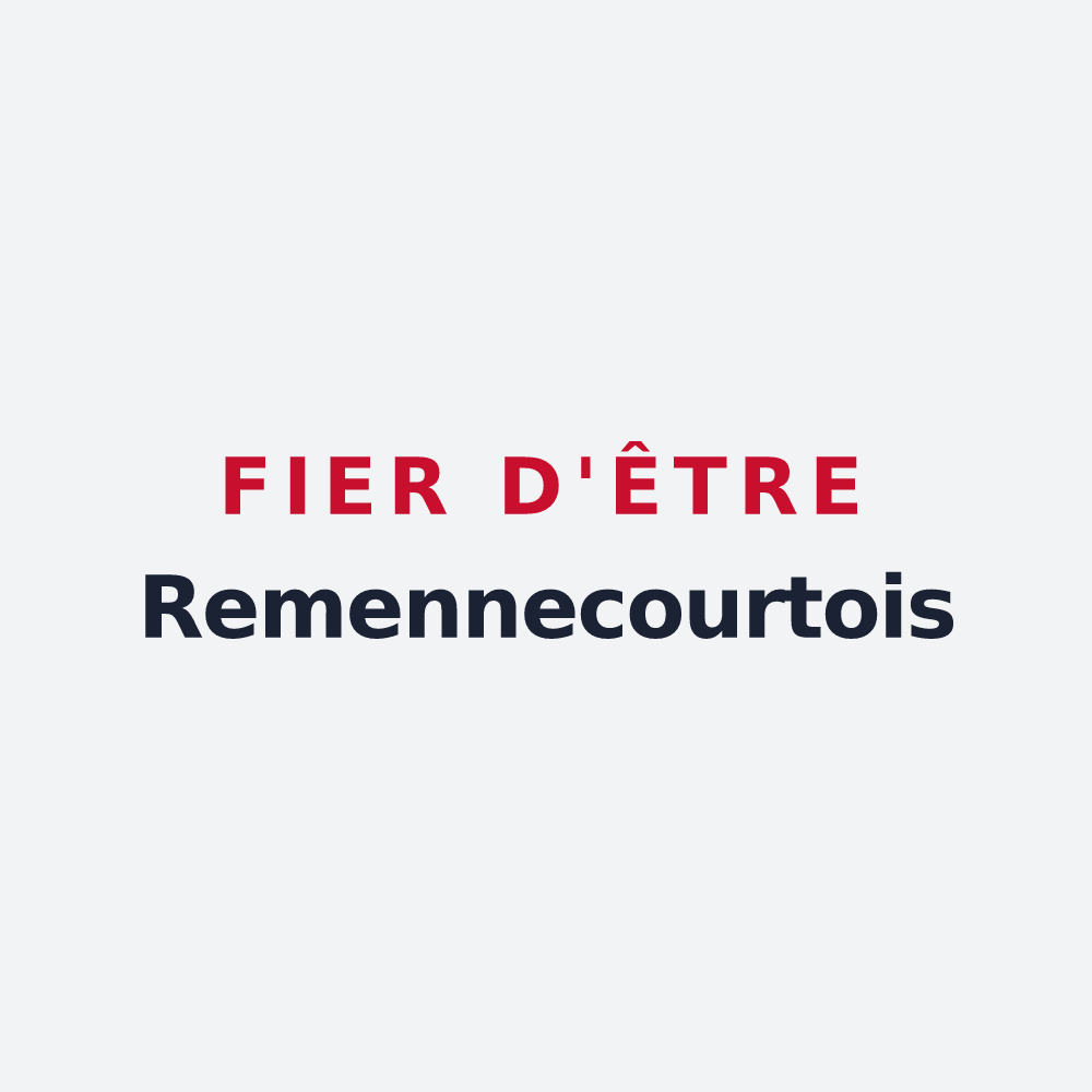 Poster « Fier d'être Remennecourtois » — design pour Remennecourt