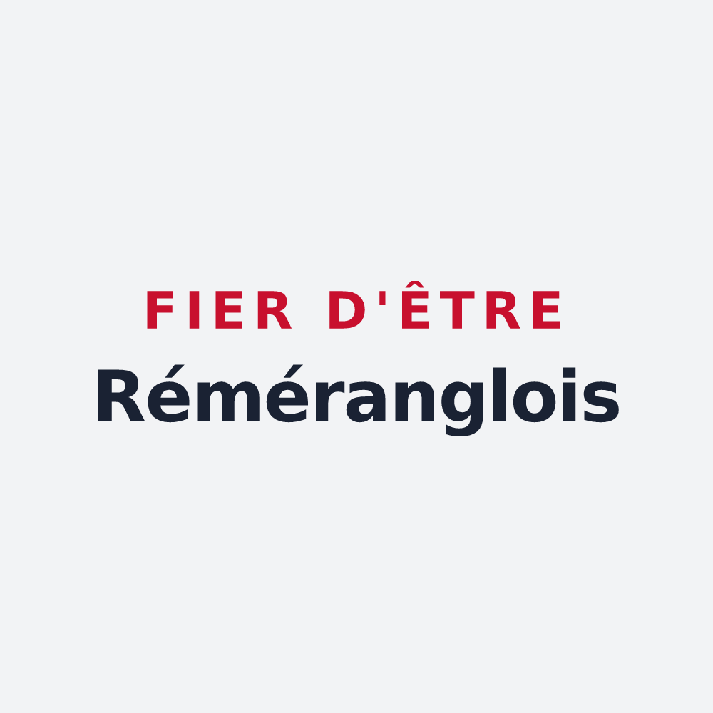 Poster « Fier d'être Réméranglois » — design pour Rémérangles