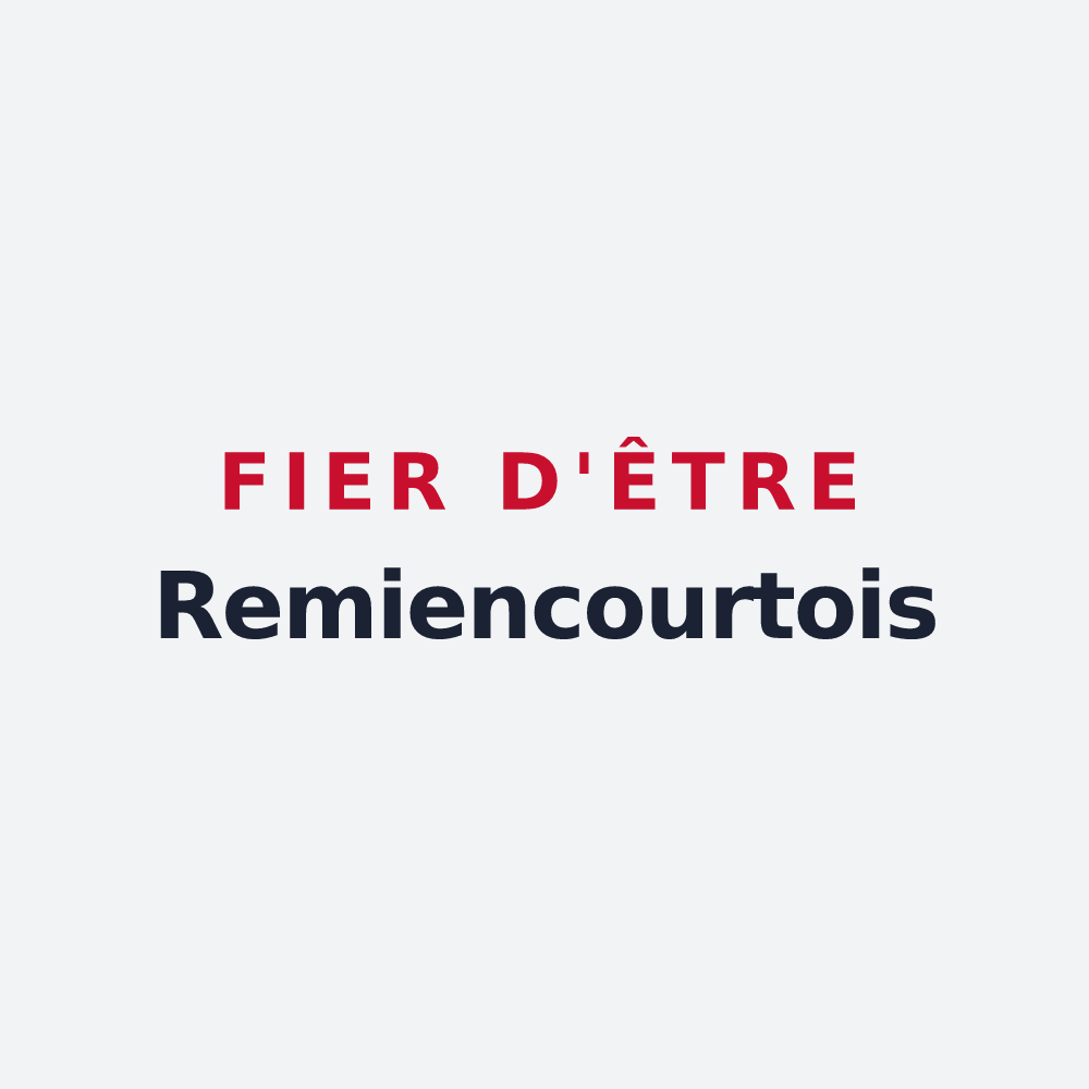 Poster « Fier d'être Remiencourtois » — design pour Remiencourt