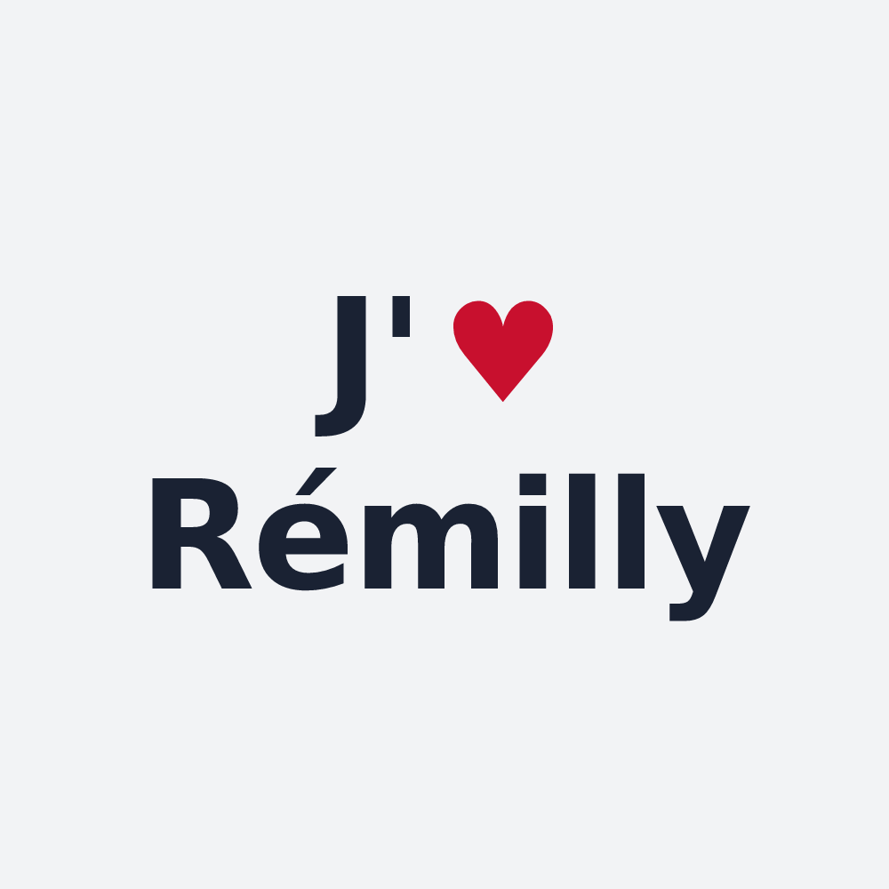 Poster personnalisé Rémilly — design J'aime Rémilly