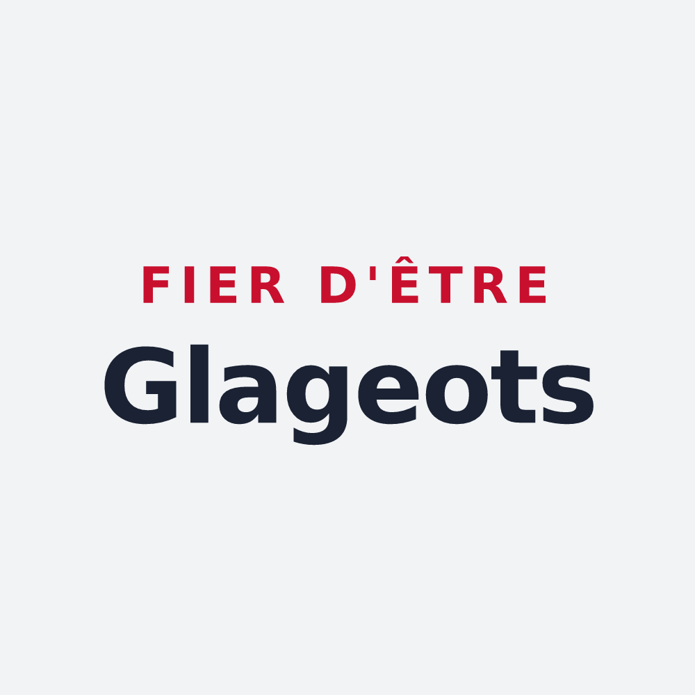 Poster « Fier d'être Glageots » — design pour Remilly-Aillicourt