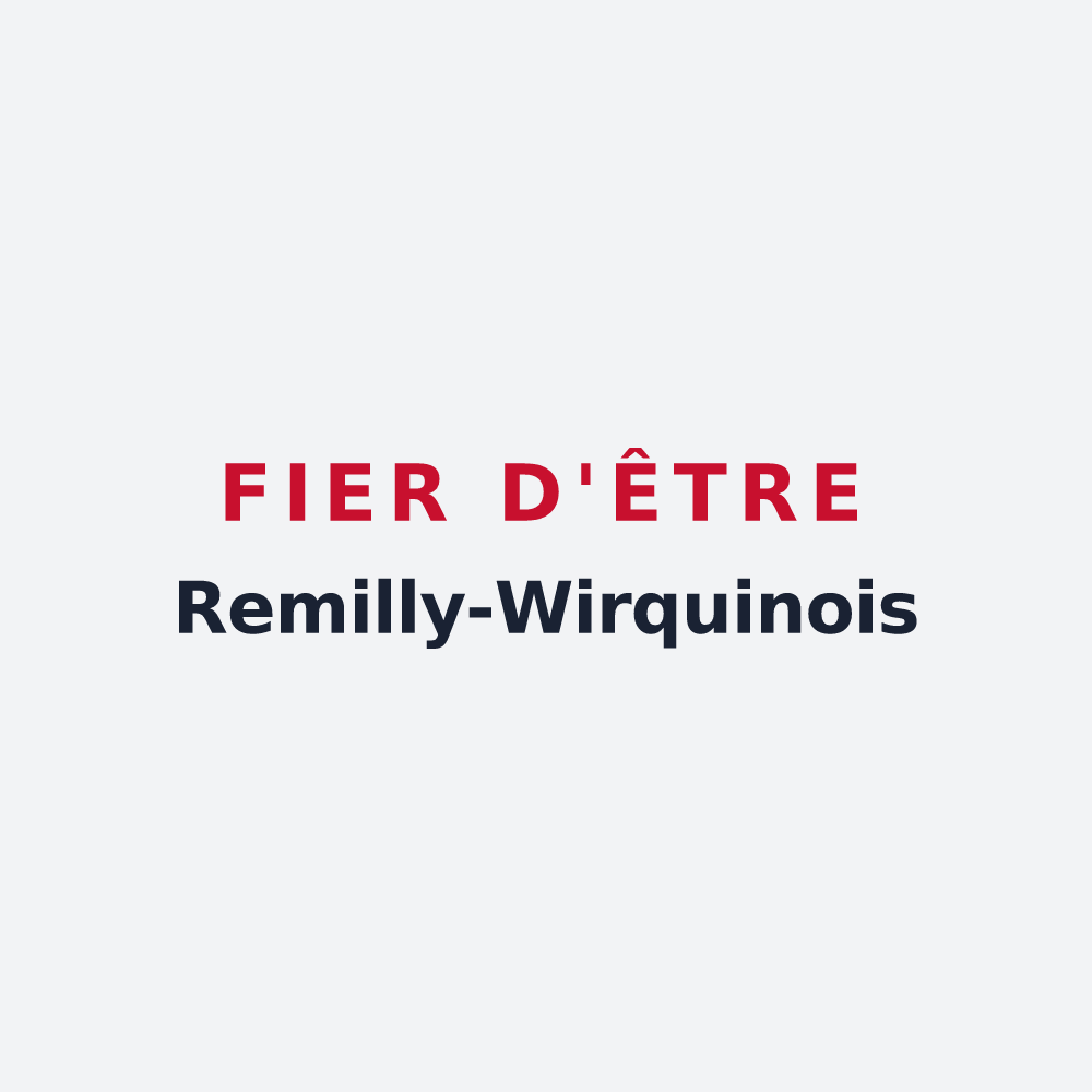 Poster « Fier d'être Remilly-Wirquinois » — design pour Remilly-Wirquin