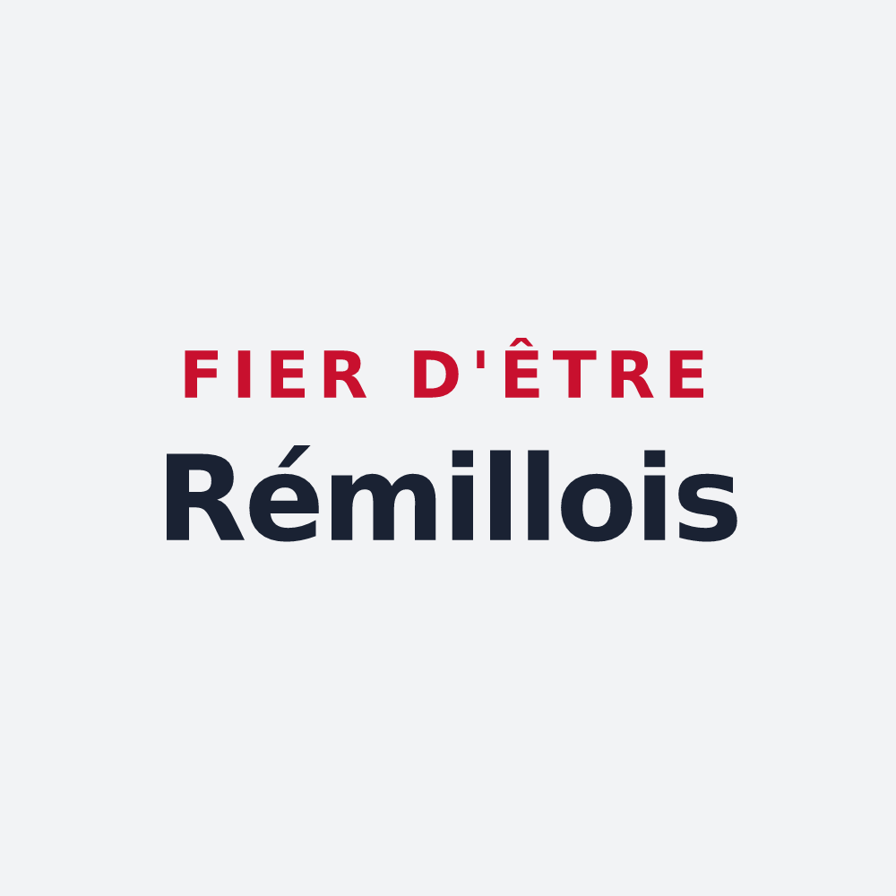 Poster « Fier d'être Rémillois » — design pour Rémilly