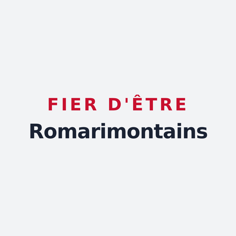 Poster « Fier d'être Romarimontains » — design pour Remiremont