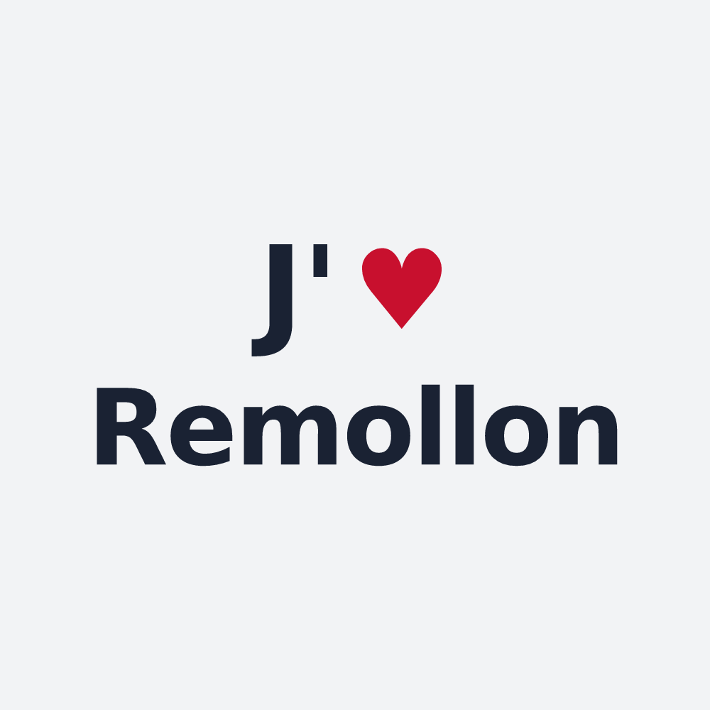 Poster personnalisé Remollon — design J'aime Remollon