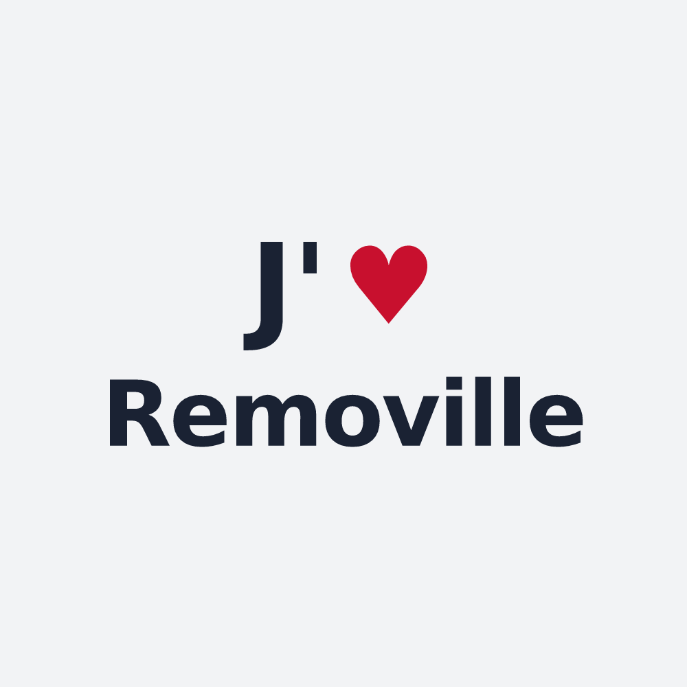 Poster personnalisé Removille — design J'aime Removille