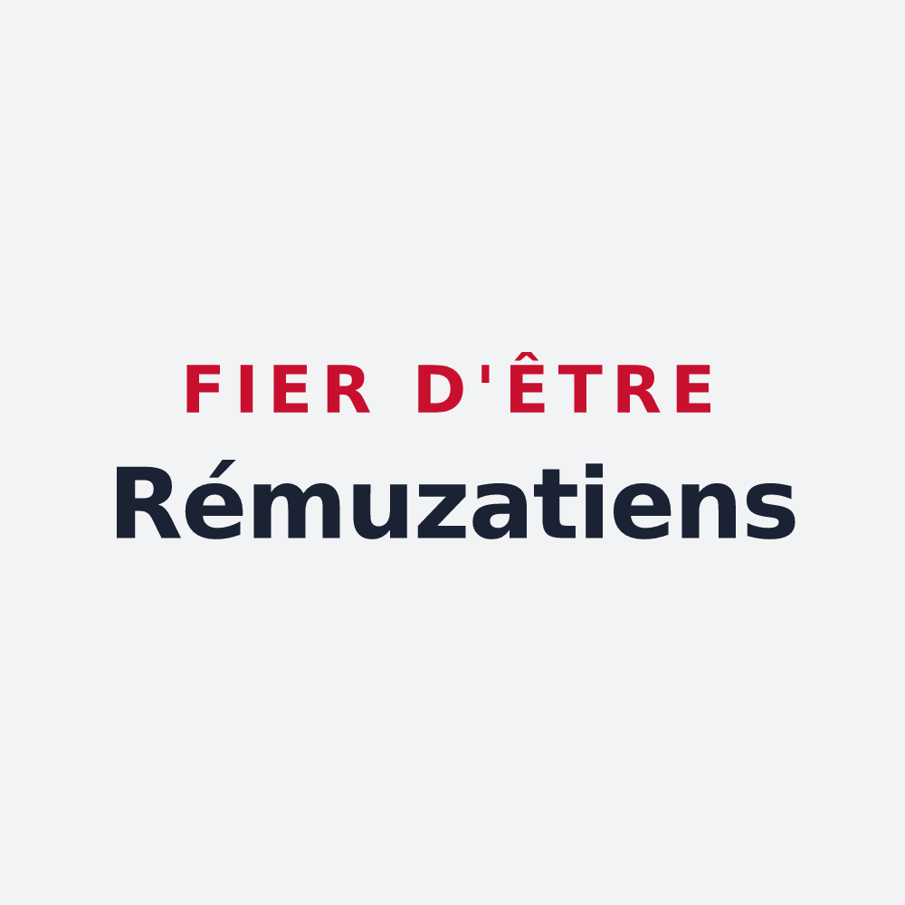 Poster « Fier d'être Rémuzatiens » — design pour Rémuzat