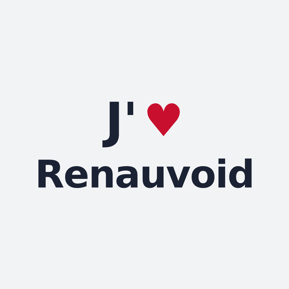 Poster personnalisé Renauvoid — design J'aime Renauvoid