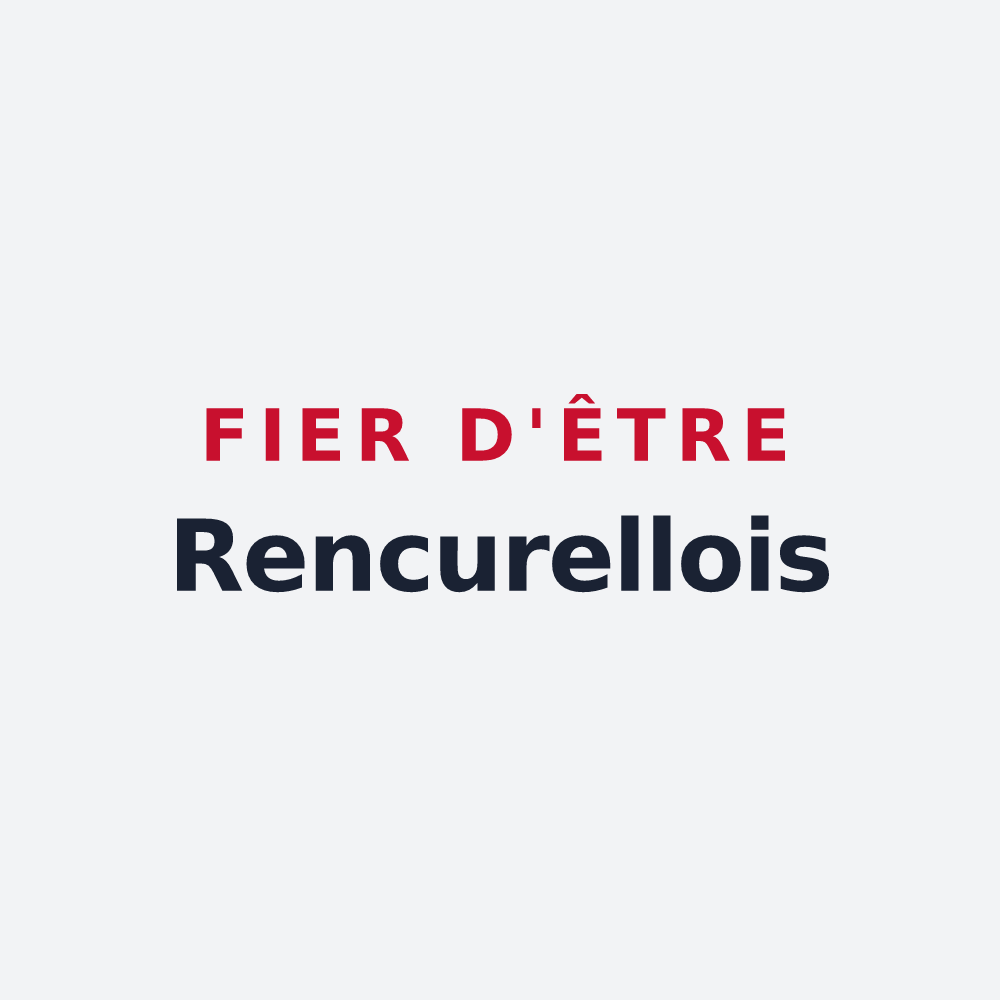 Poster « Fier d'être Rencurellois » — design pour Rencurel