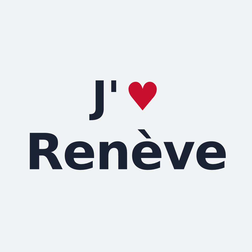 Poster personnalisé Renève — design J'aime Renève