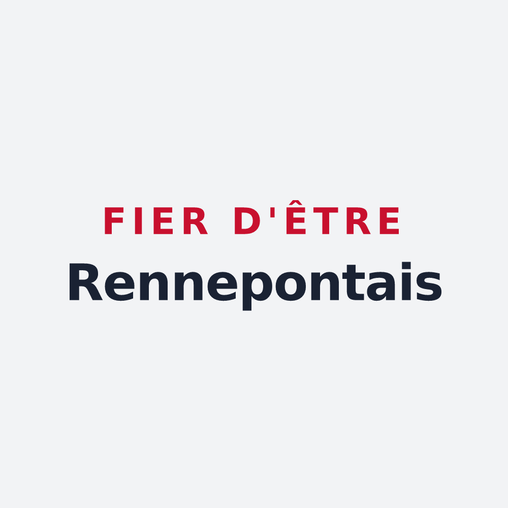 Poster « Fier d'être Rennepontais » — design pour Rennepont