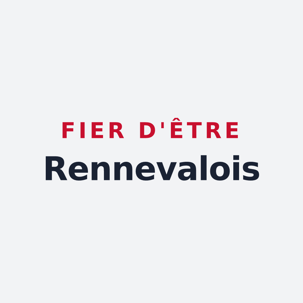 Poster « Fier d'être Rennevalois » — design pour Renneval