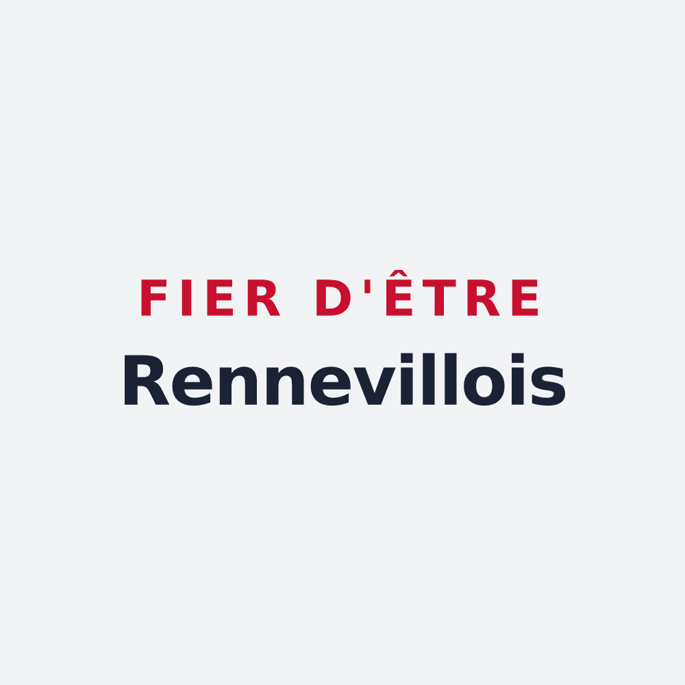 Poster « Fier d'être Rennevillois » — design pour Renneville